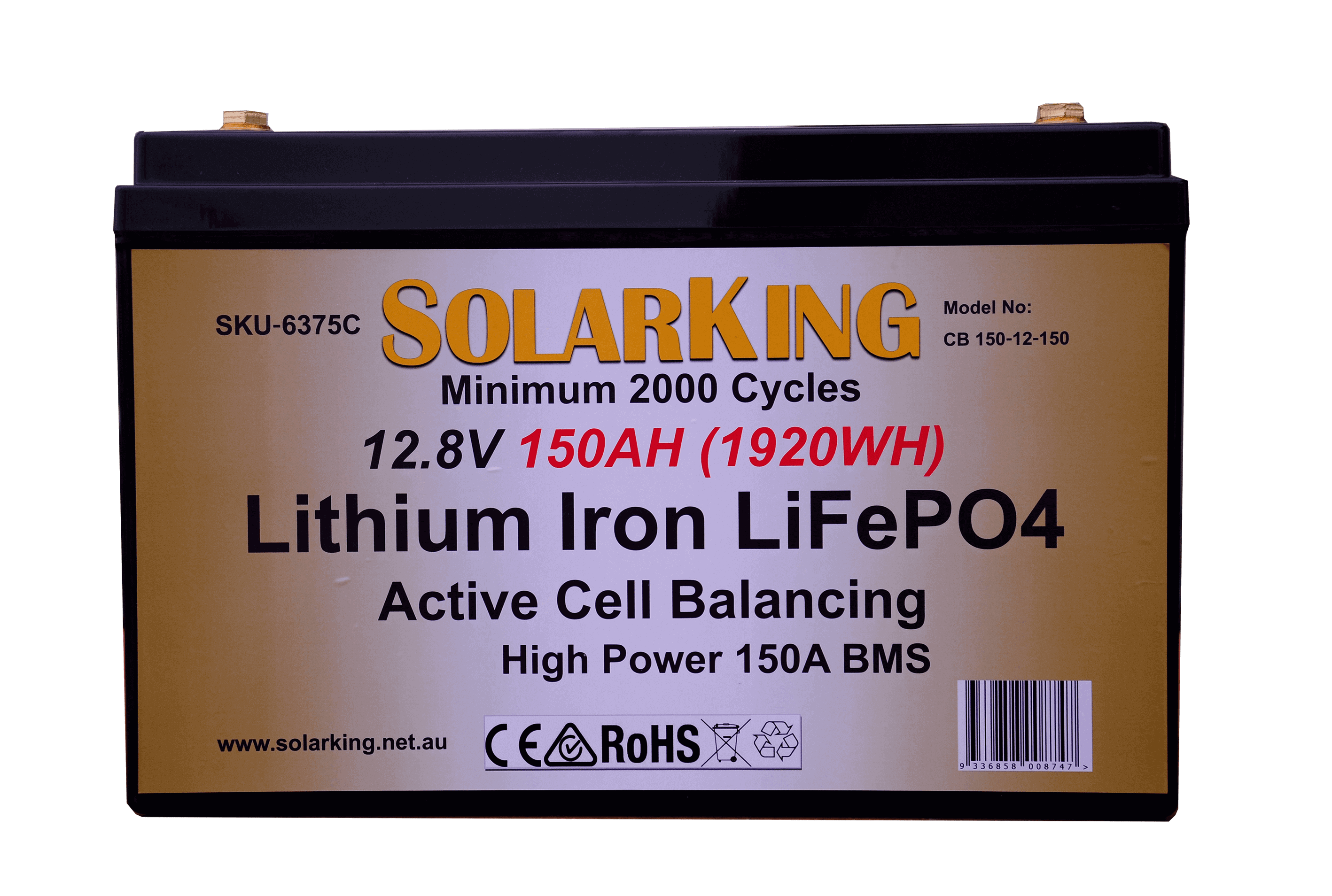 150AH Lithium Iron SolarKing Battery CB-150-12-150
